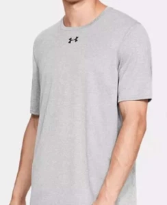 Under Armour UA Tech Locker 2.0 Short Sleeve Athletic Tee, Gray, Mens Small, NEW - Picture 1 of 7