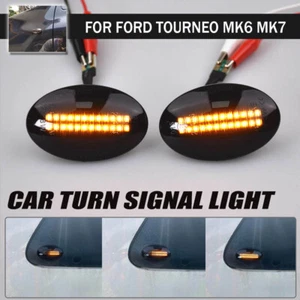 NEW Black For Ford Explorer 1995-1999 2000 2001 LED Dynamic Side Marker Light - Picture 1 of 12