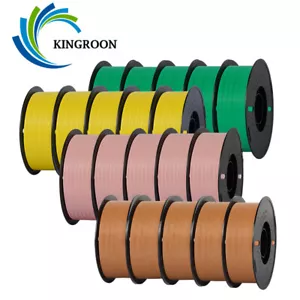 Carrete de filamento para impresora 3D Kingroon 10 kg mate PLA PETG alta velocidad 1,75 mm 1 kg FDM - Imagen 1 de 74