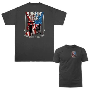 Maglietta USA California Republic Beach Surfers Surf Company - Foto 1 di 14