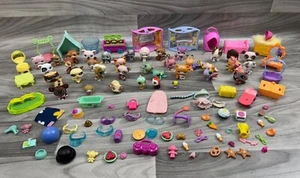 HUGE LITTLEST PET SHOP LPS SET LOT ACCESSORIES PETS CATS BIRDS DOGS MONKEYS BUGS - Picture 1 of 22