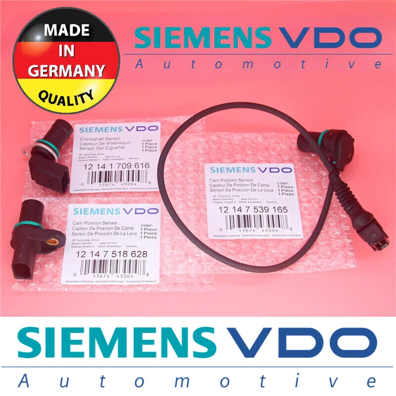 Комплект из 2 распределительных валов двигателя и 1 датчика положения коленчатого вала подходит для BMW 325Ci 2001-2005 - Изображение 1 из 4