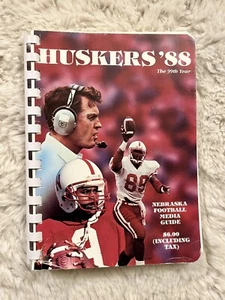 University Of Nebraska Cornhuskers 1988 Football Media Guide “The 99th Year” - Picture 1 of 21