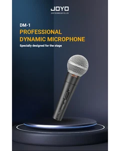 Joyo DM1 Professional Dynamic Vocal XLR Microphone w/ 5m Microphone Cable & Case - Picture 1 of 8