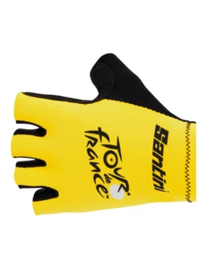 Official Tour de France GC Leader Cycling Gloves by Santini - Picture 1 of 2