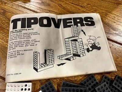 Vintage 1977  Tipovers Motion Blocks Building Domino effect - Image 1 of 4
