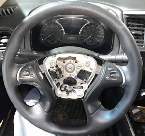 2013 2014 2015 2016 NISSAN PATHFINDER OE Steering Wheel BLACK PLASTIC