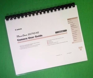 Owners Manual for Canon SX710HS Camera 177 Pages W/Clear Covers! - Picture 1 of 1
