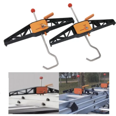 Safe clamp Lockable Ladder Clamps Van Roof Rack Wide Safe Clamp 1 Pair Adjustabl - Image 1 of 4