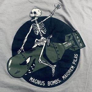 LAPD Bomb Squad T-Shirt S Small 50/86 Skelett Nase Kunst Tattoo Totenkopf Magnus LA - Bild 1 von 15