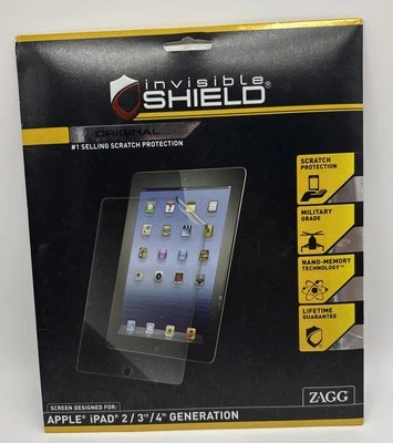 Protector Invisible ZAGG Protección contra Arañazos Apple iPad 2ª 3ª 4ª Generación Foto 1 de 2