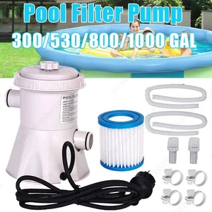 Pompa filtro acqua piscina circolante gonfiabile 300/530/800/1000G - Foto 1 di 29