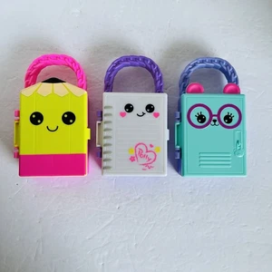 Juego de 3 estilos Polly Pocket Lil con accesorios lápiz cuaderno armario - Imagen 1 de 11