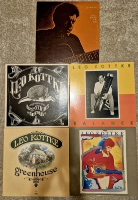 5 LP lot LEO KOTTKE 6 and 12 String Guitar Greenhouse Balance Circle Vinyl - Image 1 of 4