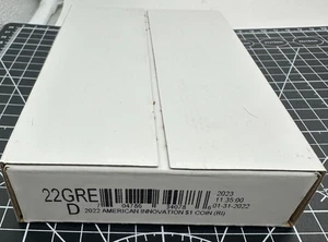 Rollo de moneda de $25 dólar American Innovation 2022-D Rhode Island RI caja sellada 22GRE - Imagen 1 de 3