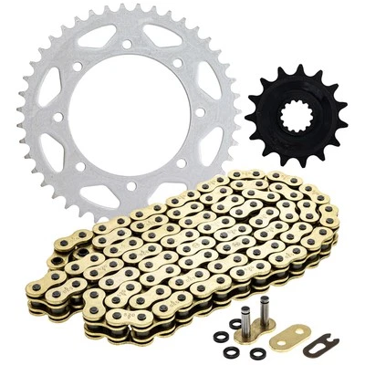 NICHE Sprocket Chain Set for Kawasaki KLR650 15/43 Tooth 520 X-Ring Front Rear - Изображение 1 из 4