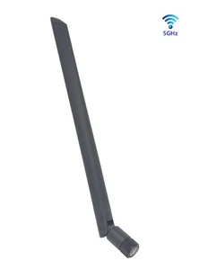5800MHz 6dBi Antenna SMA-J(Male)/20cm/90° foldable/Black e.g. Wi-Fi / Bluetooth - Bild 1 von 5