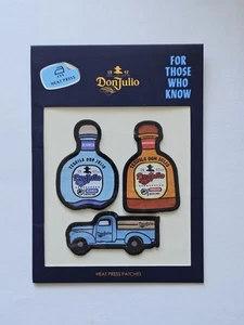 Don Julio Tequila - 3 Iron On Patches - Brand New In Box - Picture 1 of 3
