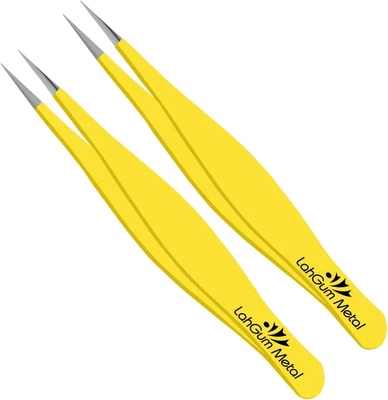 Super Sharp Pointed Tweezers Precision Fine Point Tip Ingrown Hair Tweezers Kit  Foto 1 de 4