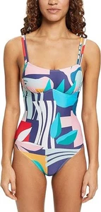 ESPRIT Newport Beach RCS Traje de Baño 1 Pieza Traje de Baño Traje de Natación Talla 10 32B - Imagen 1 de 8