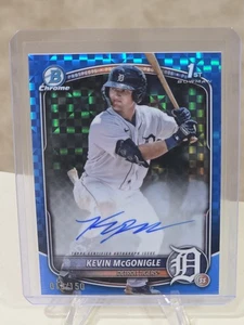 2025 Bowman Chrome Kevin McGonigle 1st Blue X-Fractor Auto #/150 - MINT🔥🔥🔥 - Picture 1 of 2