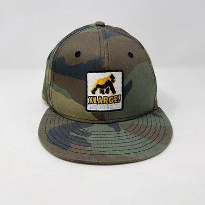 New Era x XLARGE Camuflaje Snapback Sombrero Verde Marrón Negro 9Fifty Walking Ape Collab Foto 1 de 4