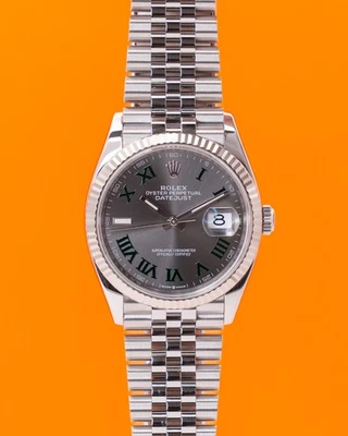Rolex Datejust 36 mm 126234 esfera Wimbledon estriada jubileo 2025 Foto 1 de 4