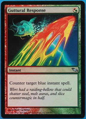 Guttural Response FOIL Shadowmoor NM Red Green Uncommon CARD (507961) ABUGames - Image 1 of 2