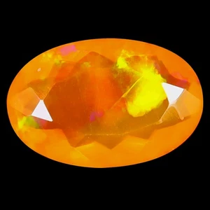 2.49 ct Eye-popping Oval Cut (13 x 9 mm) Heated Orange Fire Opal Loose Gemstone - Picture 1 of 1