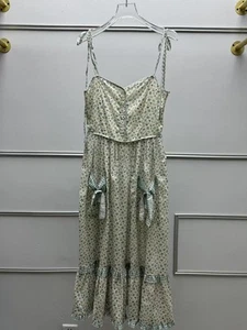 Christy Dawn Primavera y Verano Nuevo Vestido Francés Retro Lazo Bolsillo Floral Bandolera - Imagen 1 de 20