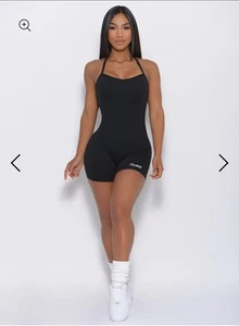 Bombshell Sportswear Sculpted Bodysuit Black Large - Picture 1 of 8