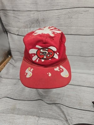 Gorra de béisbol vintage American Needle Youth San Francisco 49's roja salpicadura Foto 1 de 4
