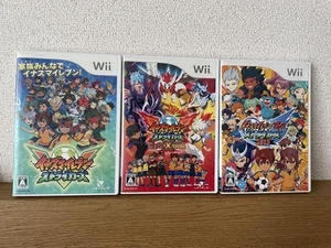 Wii Inazuma Eleven Strikers & 2012 Xtreme 2 & Go Strikers 2013 Nintendo used JP - Picture 1 of 4