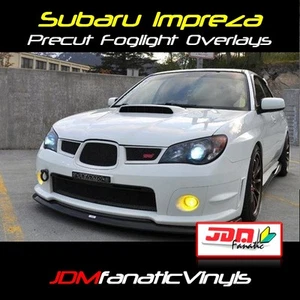 Luz antiniebla WRX STi 2007 precortada JDM superposiciones amarillas tinte impreza envoltura precortada - Imagen 1 de 1