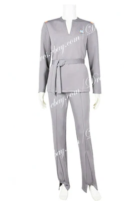 Disfraz de Capitán para La Película Cosplay Gris Uniforme Conjunto Foto 1 de 4