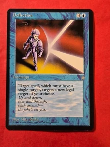 1995 Magic The Gathering Ice Age #65 Deflection, Rare, NF, cd1 - Picture 1 of 3