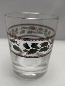 Holly & Berries Pattern Replacement Christmas Rocks Glass - Picture 1 of 6