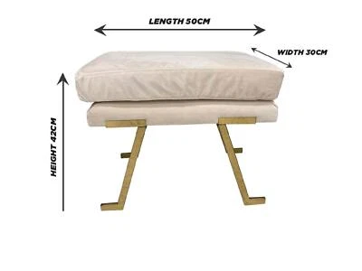 Golden leg Ottoman rectangle - image 1 of 4