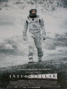 INTERSTELLAR Affiche Cinéma ROULEE 53x40 Movie Poster Christopher Nolan