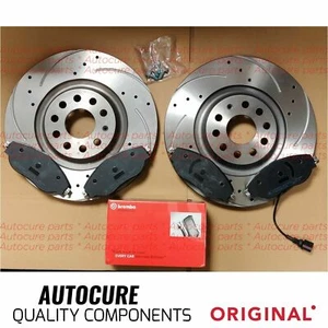 FOR MERCEDES M-CLASS ML280 W164 DRILLED REAR DISCS & BREMBO PADS - Picture 1 of 1