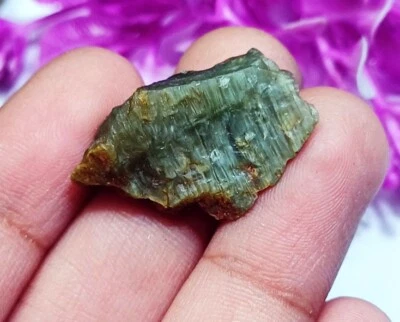 Piedra preciosa suelta 100 % natural crisoberilo ojo de gato áspera de 12,40 quilates con regalo gratis Foto 1 de 4