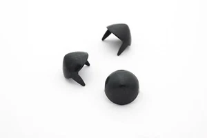 Matte Black Cone Studs 1/2" 13mm - Bag of 500 for denim, leather StudsAndSpikes - Picture 1 of 2