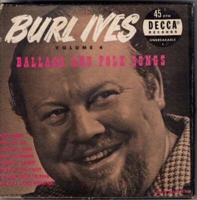 Burl Ives – Ballads & Folk Songs Vol. 4 3x 45 EP Box Set - Image 1 of 4