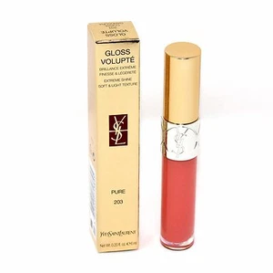 YSL GLOSS VOLUPTE EXTREME SHINE SOFT&LIGHT TEXTURE PURE 6ML #203 NIB-YSL71389 - Picture 1 of 1