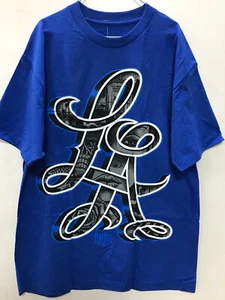 Dyse One Men's T-Shirt "LA" Royal Blue - Picture 1 of 2