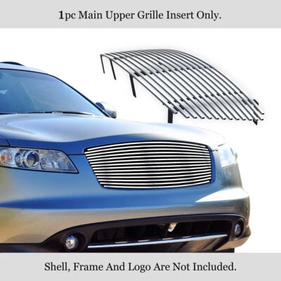 Se adapta a Infiniti FX35/FX45 2003-2008 rejilla superior principal de acero inoxidable Billet Foto 1 de 4