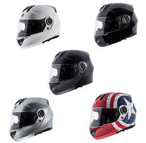 Torc T-27B Full Face Modular Avenger Bluetooth Motorcycle Helmet (7 Colors)