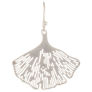 Silver Gingko Leaf Earrings - Picture 1 of 1
