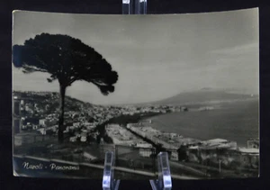 Postcard Napoli Panorama Italy Posted 1959 BW RPPC - Picture 1 of 2