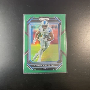 2022 Panini Prizm Fútbol Verde Prizm #98 Amon Ra st Marrón Detroit Lions - Imagen 1 de 2